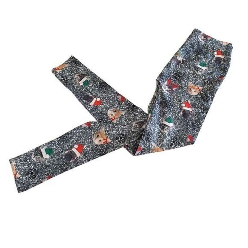 NWOT Small Christmas Leggings Cats Dogs Holiday Christmas Pants